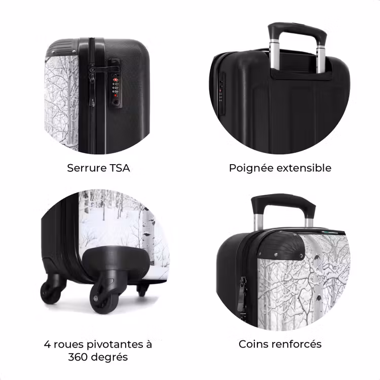 Valise - Bouleaux - Neige - Hiver - Forêt - Blanc — 8