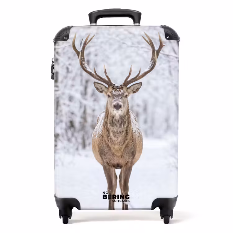 Valise - Cerf - Hiver - Forêt - Nature - Blanc — 1