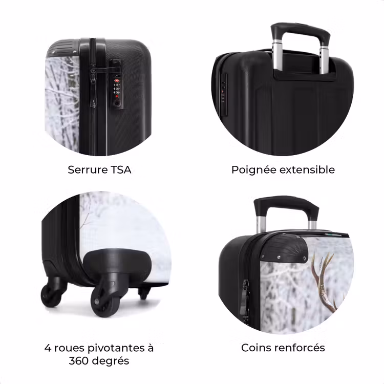 Valise - Cerf - Hiver - Forêt - Nature - Blanc — 8