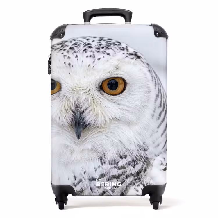 Valise - Chouette des neiges - Œil - Faune sauvage - Blanc — 1