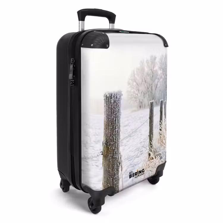 Valise - Clôture - Neige - Brouillard - Campagne - Nostalgie — 2