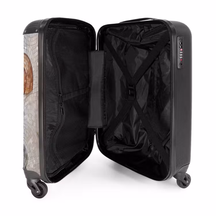 Valise - Coquillage - Mosaïque - Mer - Beige - Moderne — 5