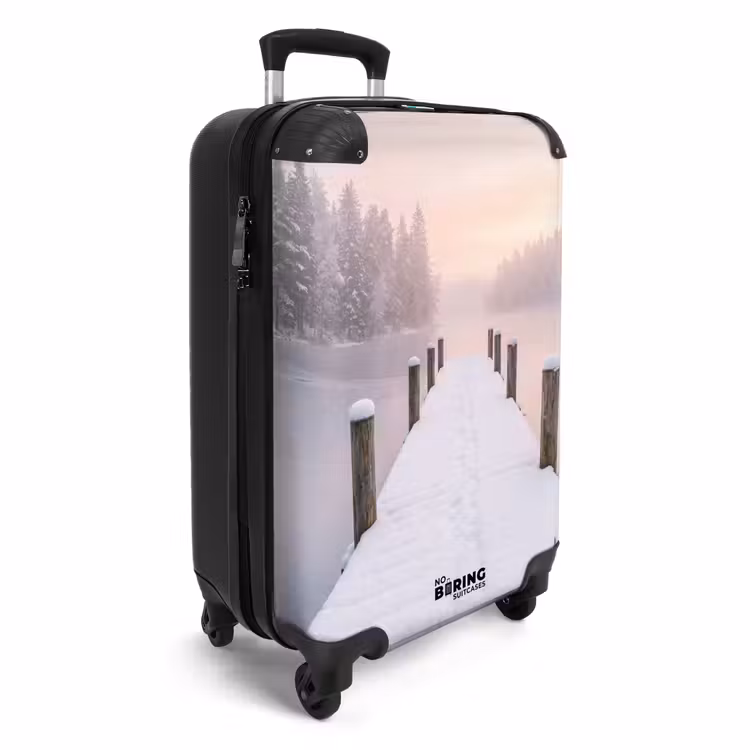 Valise - Embarcadère - Lac - Brouillard - Hiver - Sérénité — 2