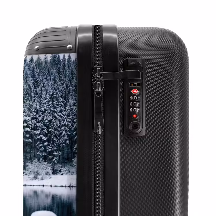 Valise - Embarcadère - Lac - Neige - Montagnes - Apaisant — 6