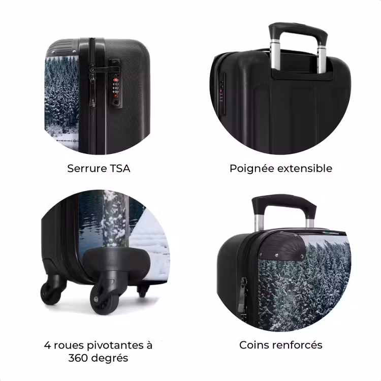 Valise - Embarcadère - Lac - Neige - Montagnes - Apaisant — 8