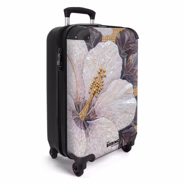 Valise - Fleurs - Mosaïque - Art - Moderne - Or — 2