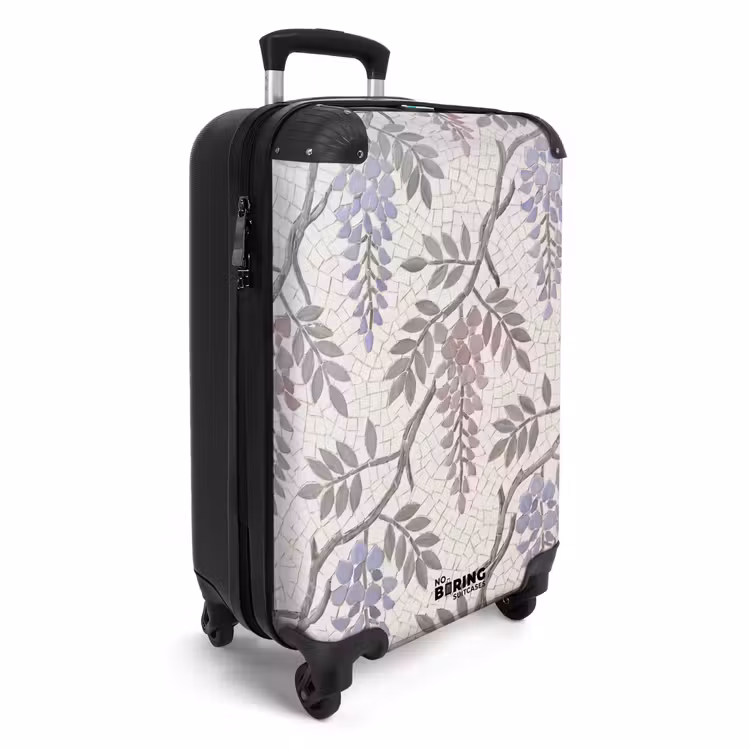 Valise - Fleurs - Mosaïque - Nature - Motif - Violet — 2