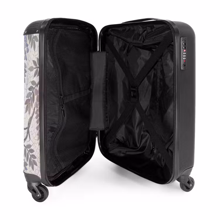 Valise - Fleurs - Mosaïque - Nature - Motif - Violet — 5