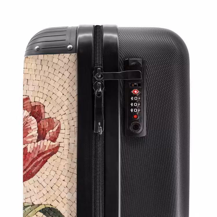 Valise - Fleurs - Mosaïque - Rouge - Vert - Art — 6