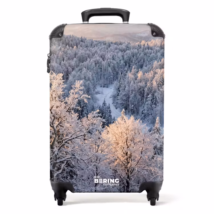 Valise - Forêt - Montagnes - Or - Hiver - Chaleur — 1