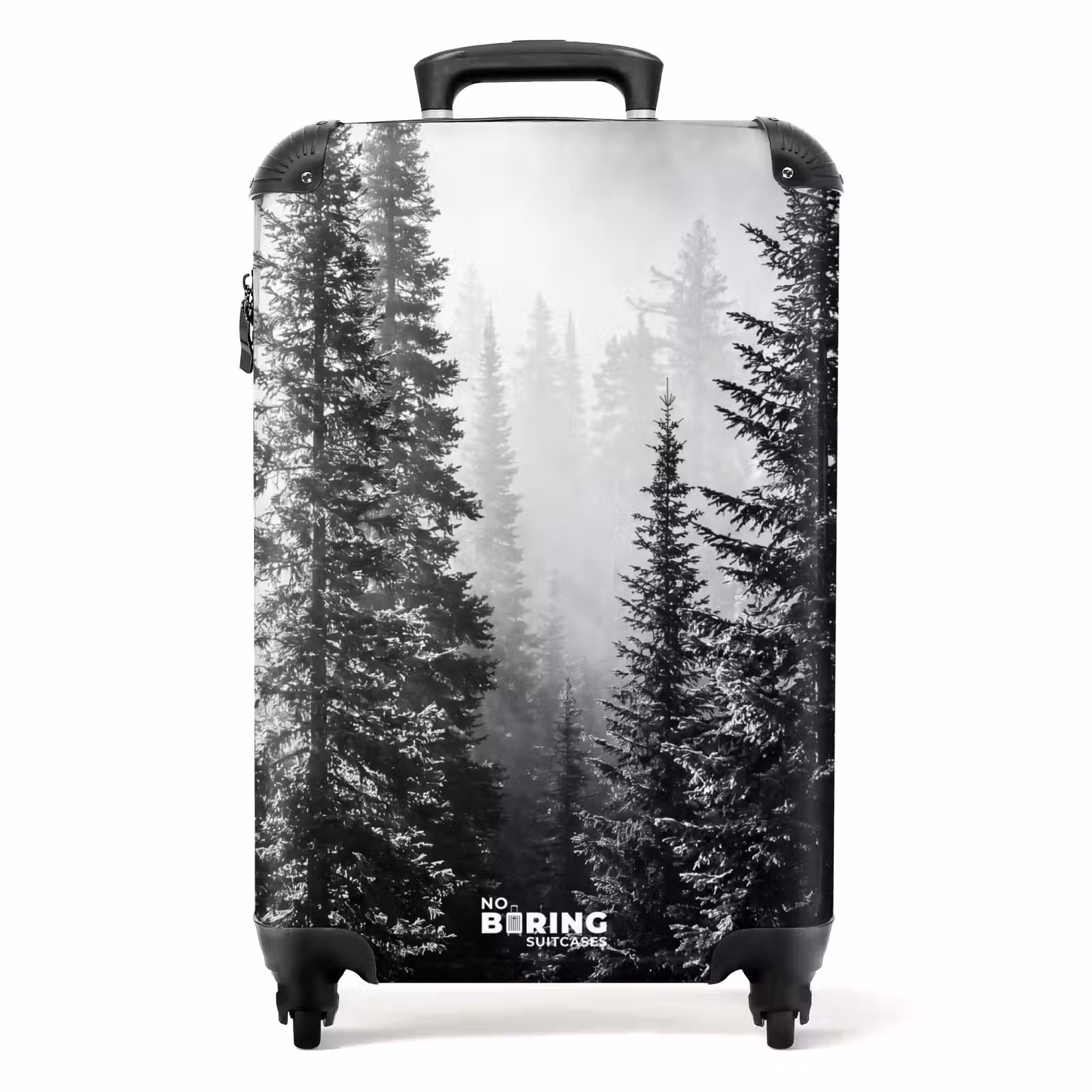 Valise - Forêt - Brouillard - Hiver - Monochrome - Nature — 1