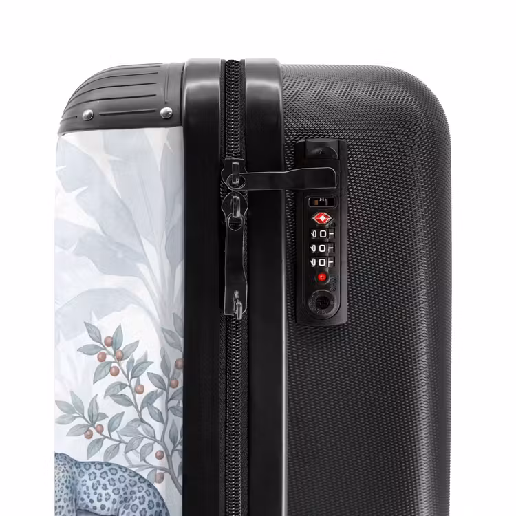Valise - Chat - Forêt tropicale - Moderne - Gris — 6