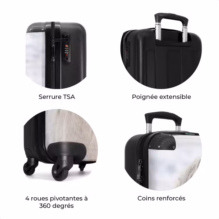 Valise - Cheval - Tête - Hiver - Animaux - Blanc — 8