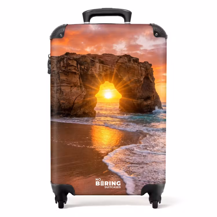 Valise - Côte - Rocher - Coucher de soleil - Mer - Nature — 1