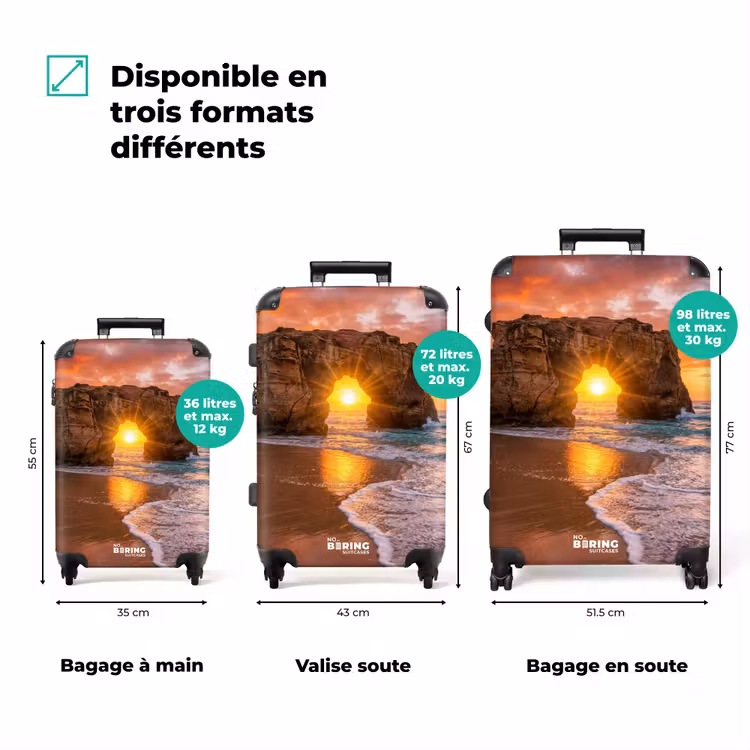 Valise - Côte - Rocher - Coucher de soleil - Mer - Nature — 3