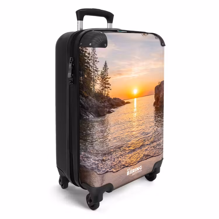 Valise - Coucher de soleil - Côte - Eau - Nature - Orange — 2