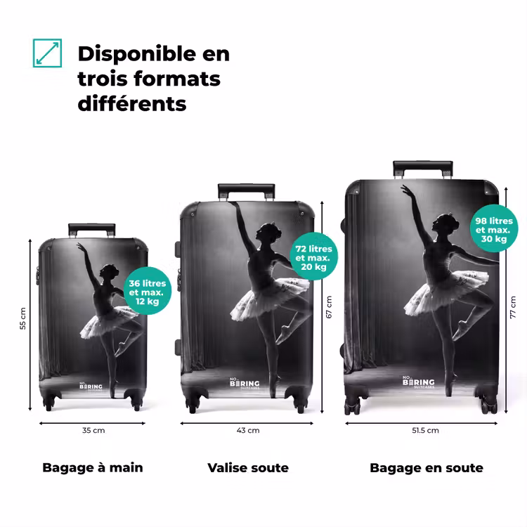 Valise - Danseuse - Scène - Noir et blanc - Art - Classique — 3