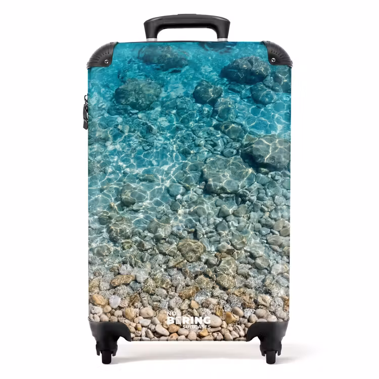 Valise - Eau - Galets - Nature - Dynamique - Turquoise — 1