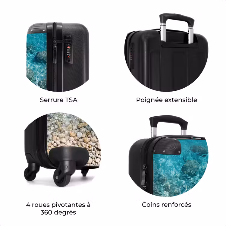 Valise - Eau - Galets - Nature - Dynamique - Turquoise — 8