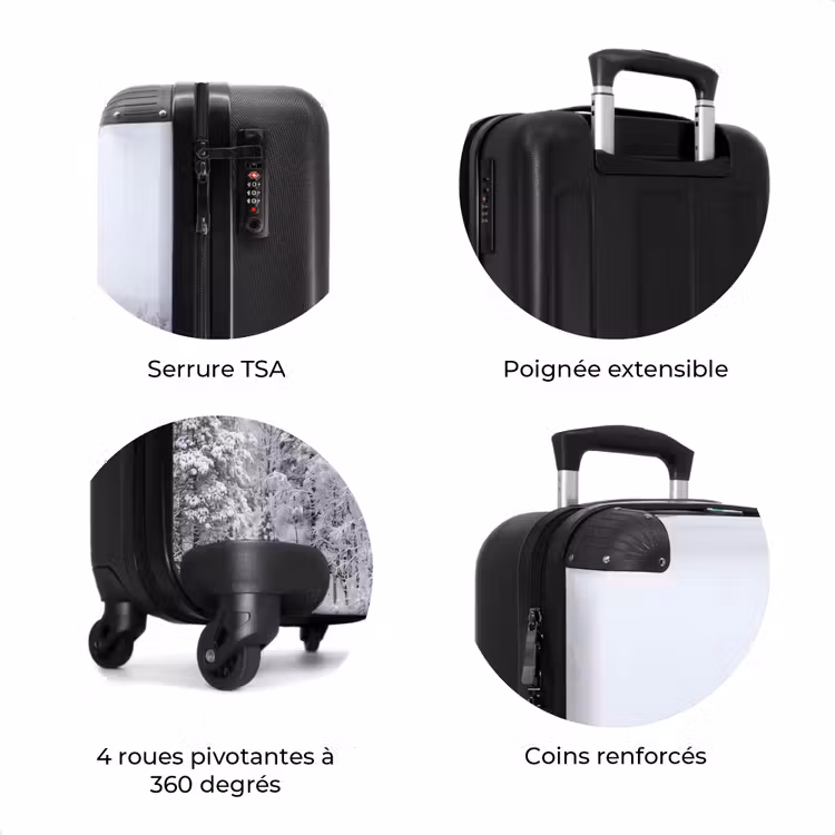 Valise - Forêt - Neige - Hiver - Nature - Blanc — 8