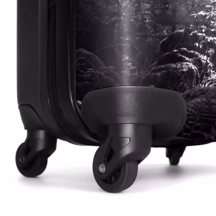 Valise - Forêt - Rayons de lumière - Nature - Noir et blanc — 7
