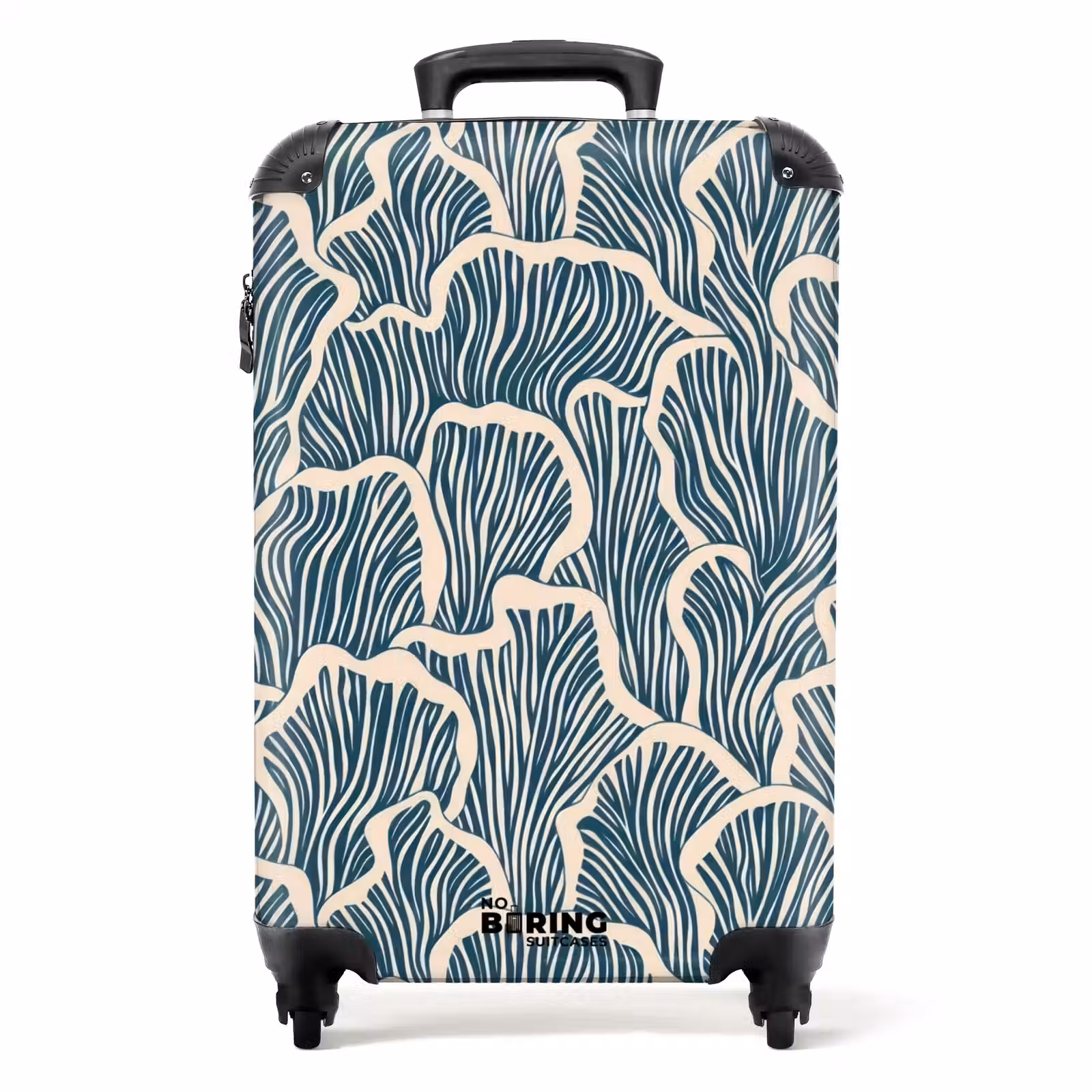 Valise - Bio - Bleu - Crème - Coquillages — 1