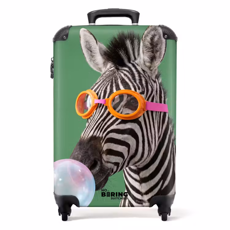 Valise - Animal - Lunettes - Cloche - Moderne - Vert — 1