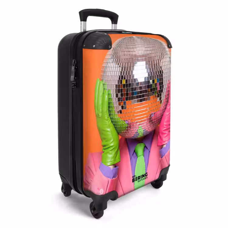 Valise - Art - Boule de discothèque - Coloré - Moderne - Studio — 2