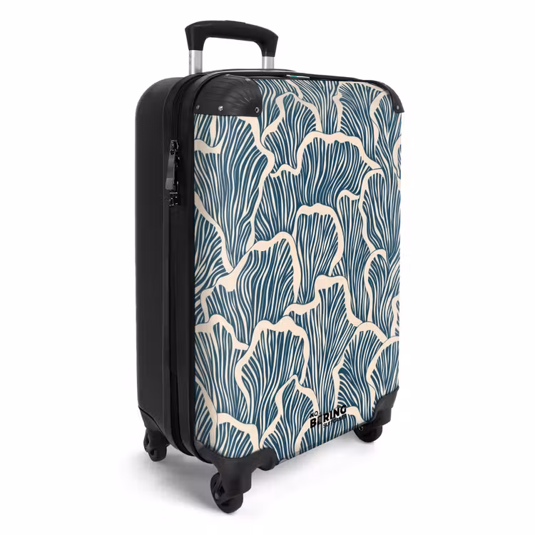 Valise - Bio - Bleu - Crème - Coquillages — 2
