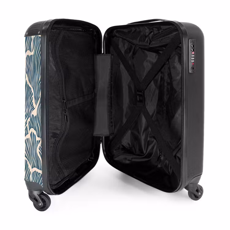 Valise - Bio - Bleu - Crème - Coquillages — 5
