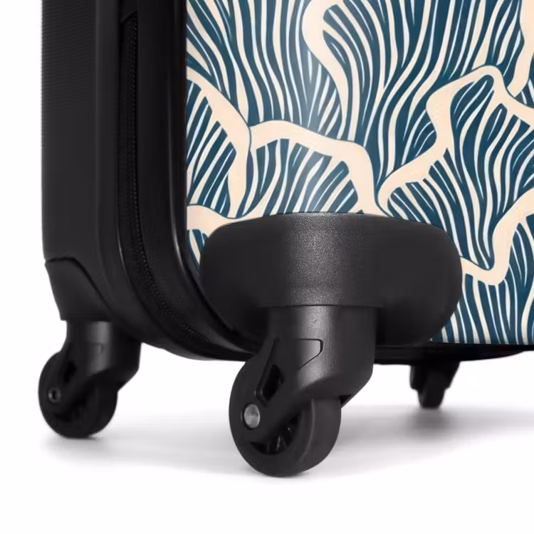 Valise - Bio - Bleu - Crème - Coquillages — 7
