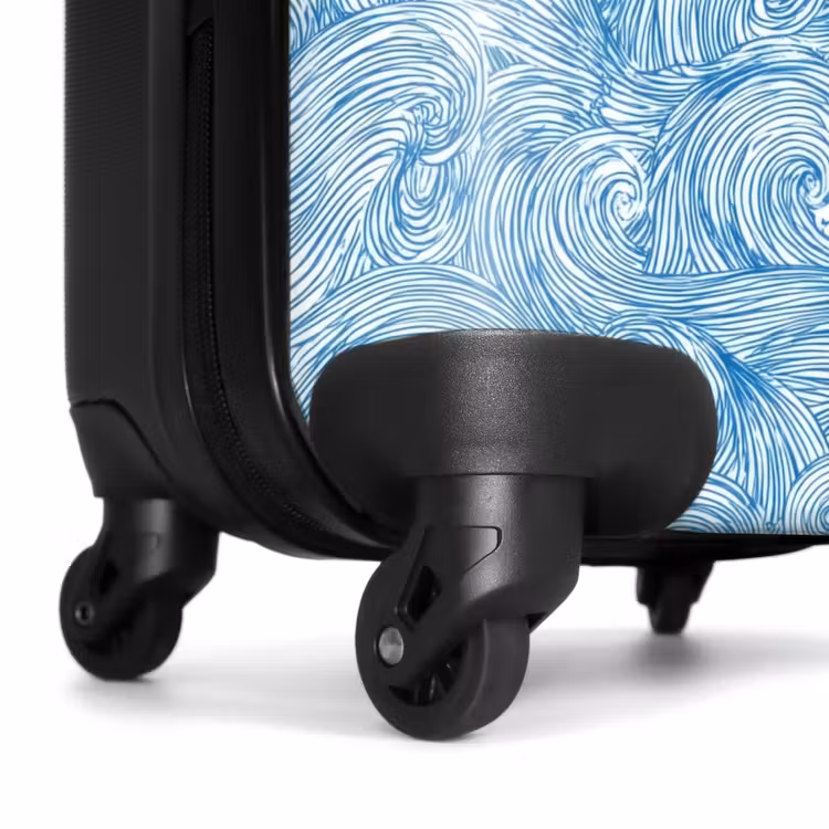 Valise - Bleu - Blanc - Spirale - Vagues - Lignes — 7
