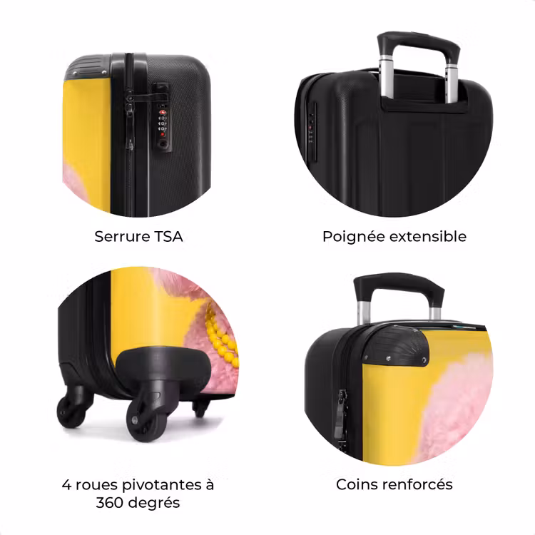 Valise - Chien - Chewing-gum - Animaux - Moderne - Rose — 8