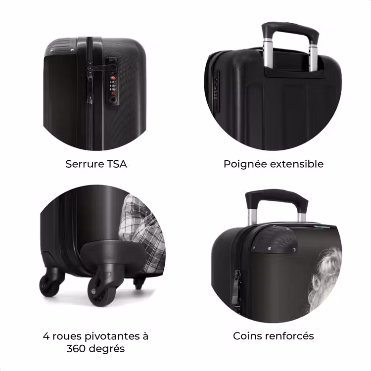 Valise - Enfant - Loupe - Portrait - Noir et blanc — 8