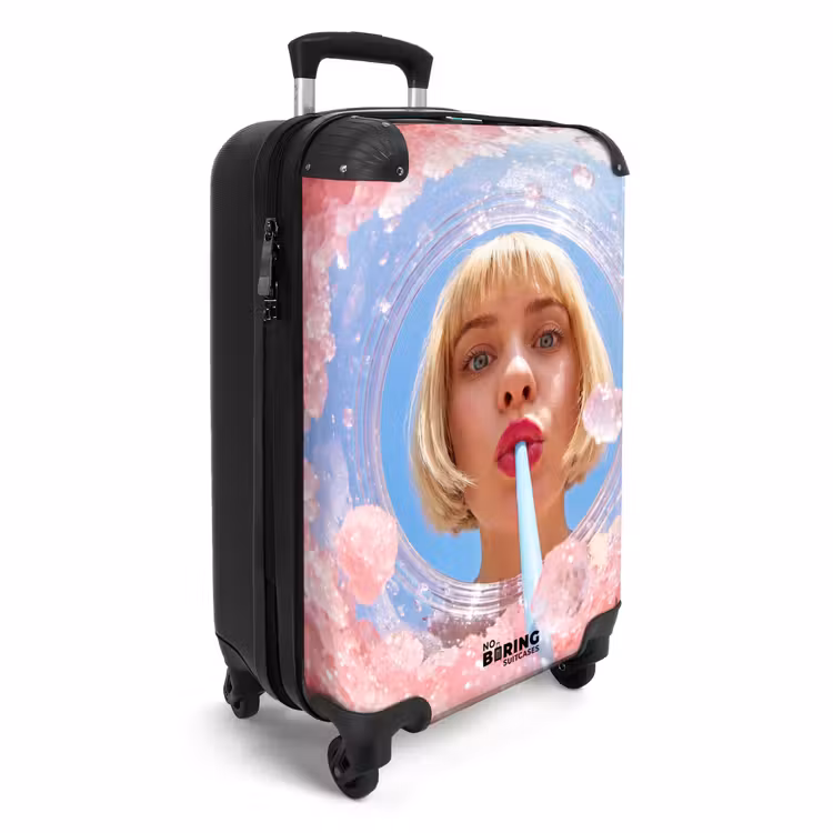 Valise - Femme - Boisson - Été - Rose - Bleu — 2