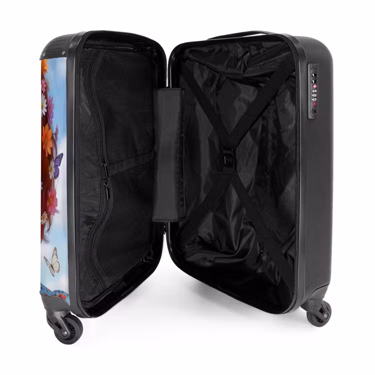Valise - Femme - Fleurs - Été - Portrait - Coloré — 5
