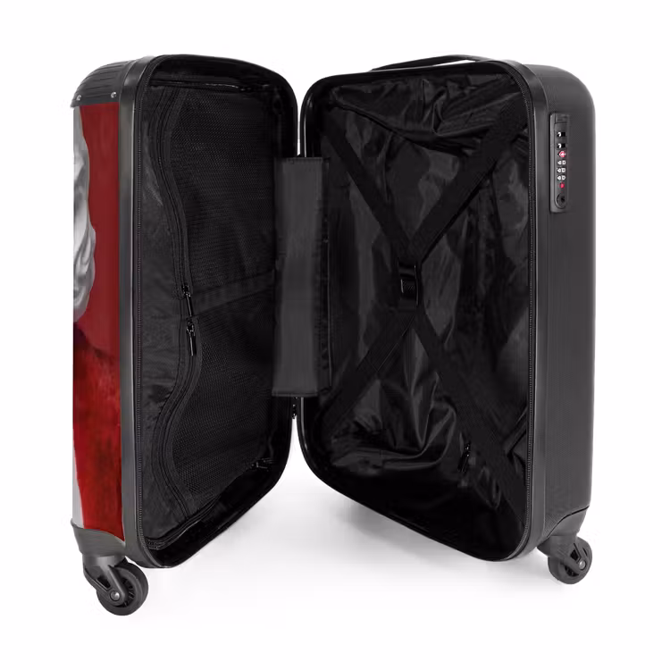 Valise - Femme - Manteau de fourrure - Mode - Classique - Rouge — 5