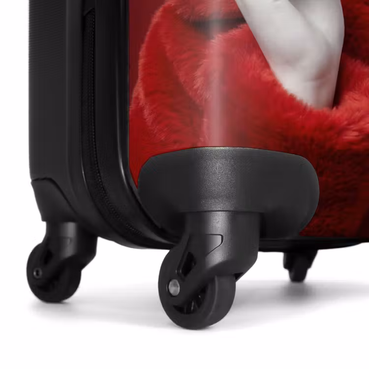 Valise - Femme - Manteau de fourrure - Mode - Classique - Rouge — 7
