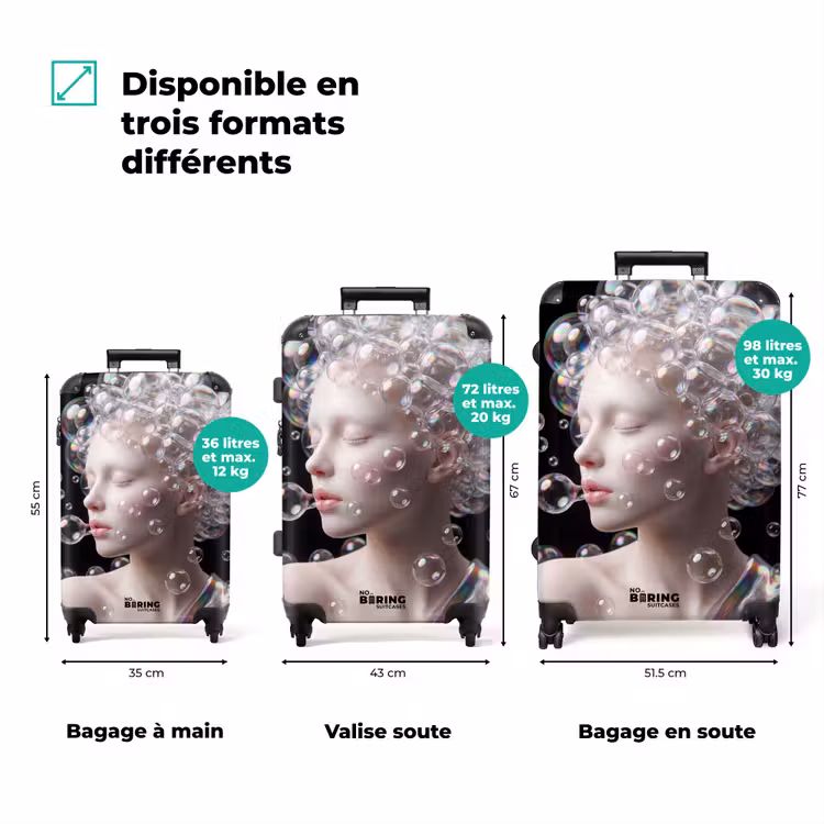 Valise - Femme - Téléphone - Abstrait - Coloré — 1