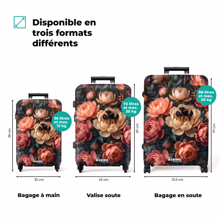 Valise - Fleurs - Insecte - Nature - Rose — 1