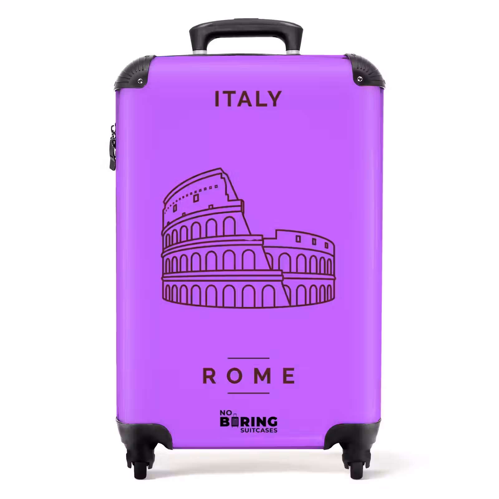 Valise - Architecture - Colisée - Rome - Minimaliste - Violet — 1