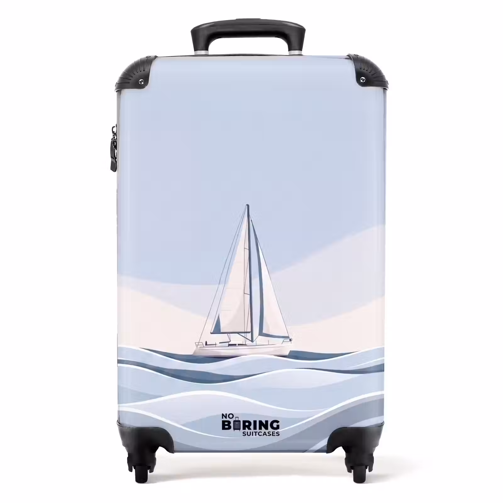 Valise - Bateau - Voile - Mer - Moderne - Beige — 1