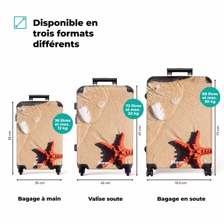 Valise - Animaux - Plage - Mer - Nature - Rouge — 1