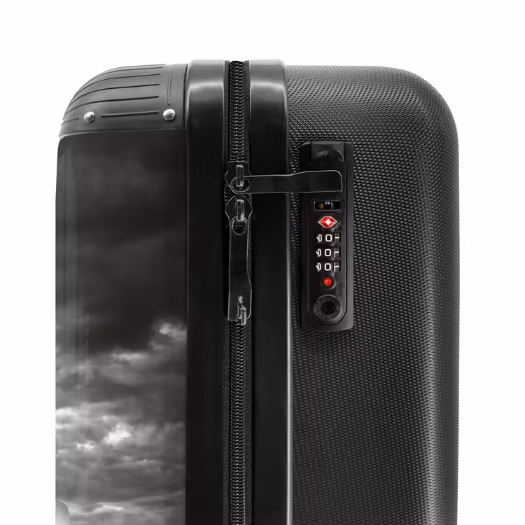 Valise - Architecture - Eau - Ville - Moderne - Noir - Blanc — 6