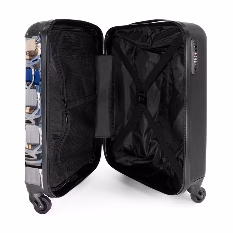 Valise - Bateau - Port de plaisance - Eau - Été - Bleu — 5