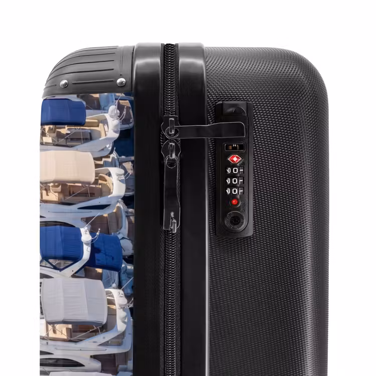 Valise - Bateau - Port de plaisance - Eau - Été - Bleu — 6
