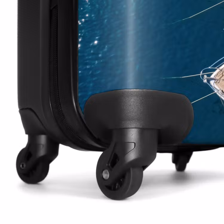 Valise - Bateau - Port de plaisance - Eau - Été - Bleu — 7