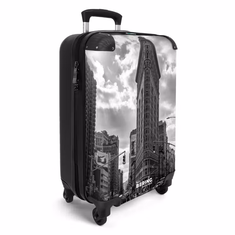 Valise - Bâtiment - Immeuble de grande hauteur - Ville - Architecture - Noir et blanc — 2