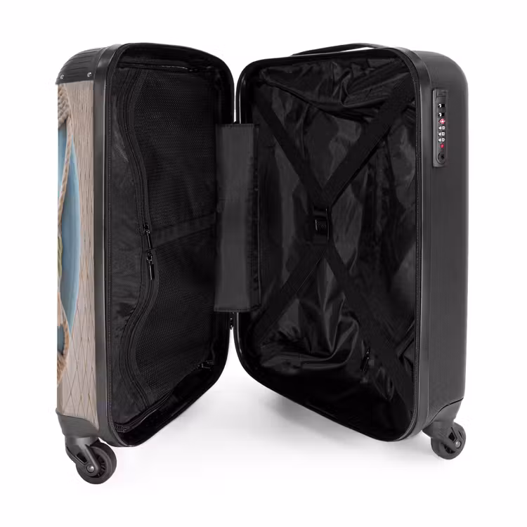 Valise - Bouée de sauvetage - Maritime - Bienvenue - Bleu - Blanc — 5