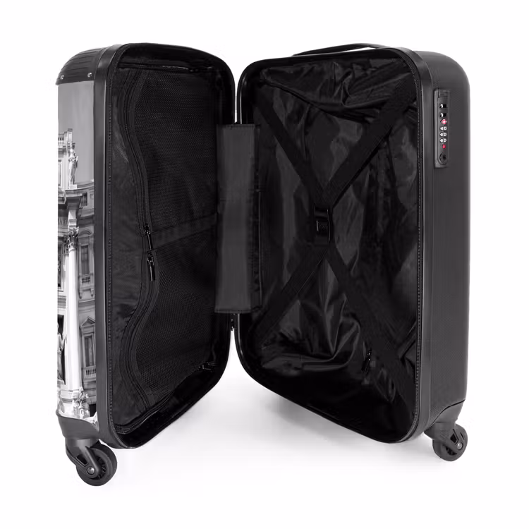 Valise - Fontaine - Sculptures - Architecture - Noir et blanc — 5